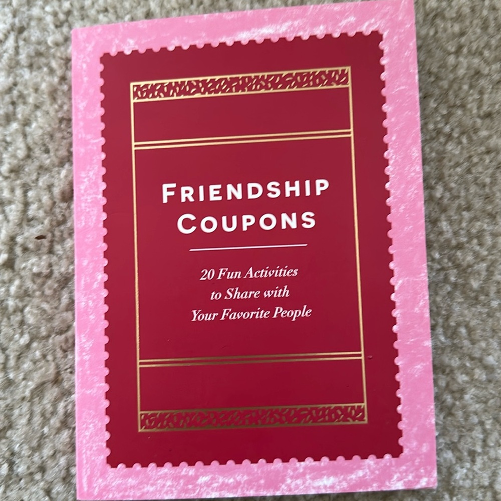 Friendship Coupon Book
